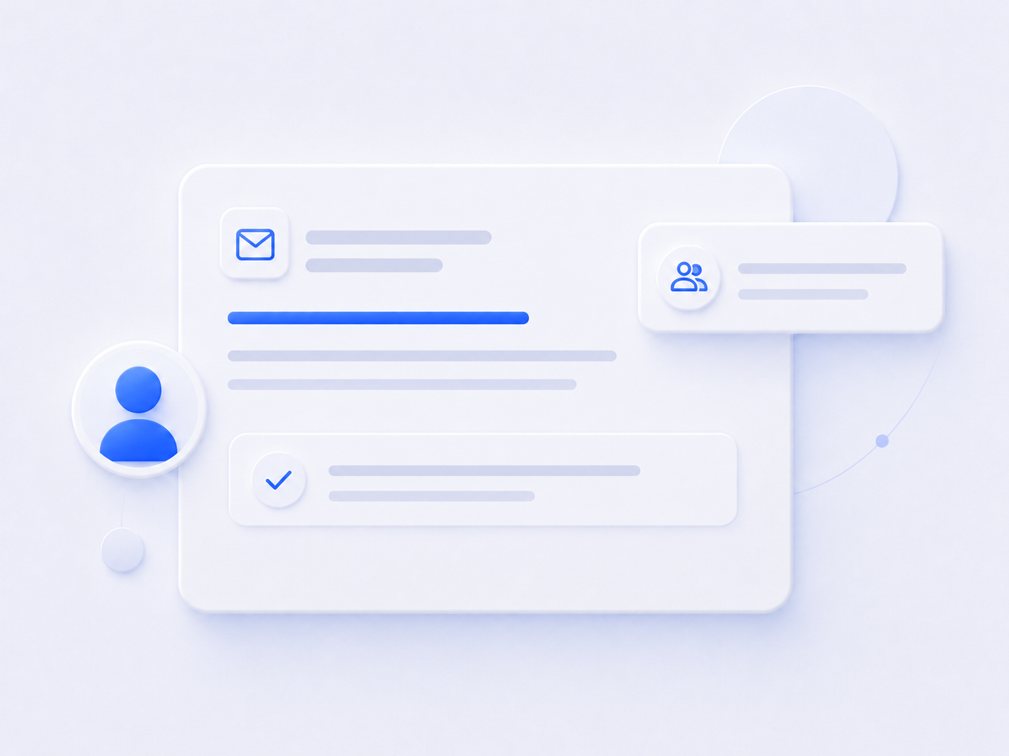 Contact and support illustration